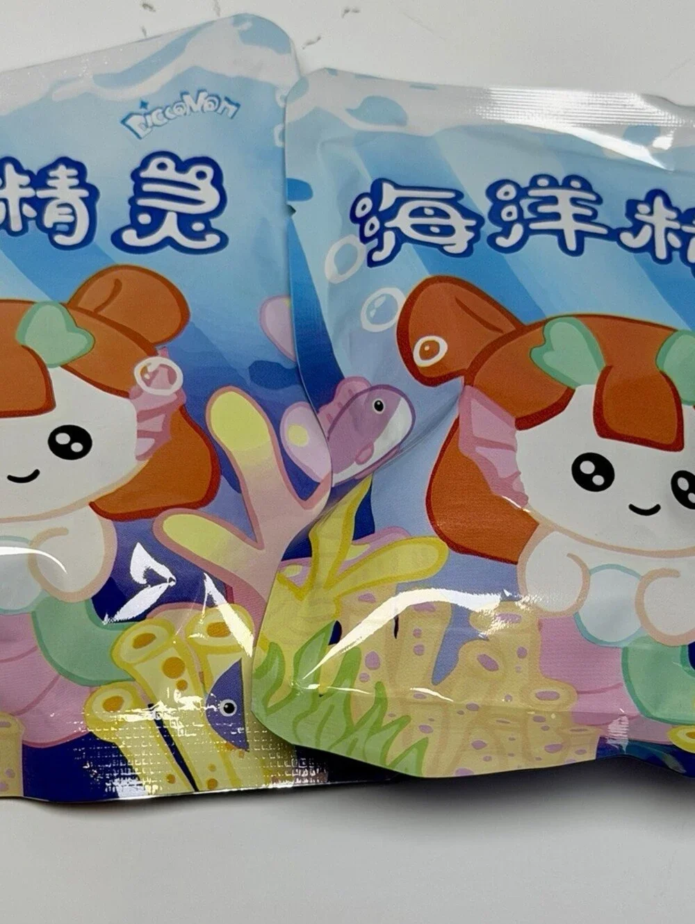 ICCOMAN Ocean Spirits Plush Fridge Magnet Blind Bags Sealed Lot of 2 Kawaii